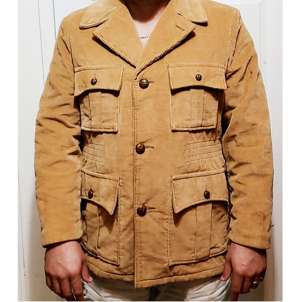 Barry Dolan Corduroy Tan Jacket Pockets Swanky